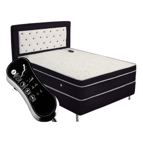 Colchão terapêutico Com Massagem Solteiro King Suede(0.96X2.03):PRETO
