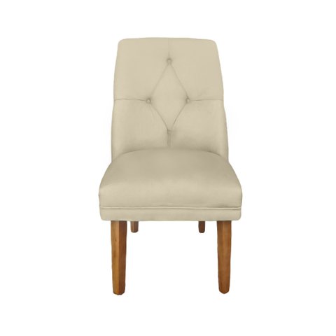 Cadeira de Jantar Helena Suede Bege - Dominic Decor
