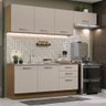 Armário de Cozinha Completa 260cm Rustic/crema Agata Madesa 02 - 2