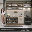 Ver imagem 4 de Armário de Cozinha Completa 260cm Rustic/crema Agata Madesa 02