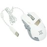 Mouse Óptico Gamer Usb 3200 Dpi 7 Botões Led Rgb 7 Cores Cabo Infokit X Soldado Gm-720 2547 Branco - 3