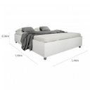 Ver imagem 6 de Quarto Casal Completo com Cama e Guarda Roupa 6 Portas 8 Gavetas Sevilla Branco