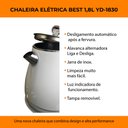 Ver imagem 4 de Chaleira Jarra Bule Eletrica Térmica Yd-1830c 127v Branco Best