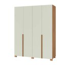 Ver imagem 2 de Roupeiro 180cm 4 Portas Freijó/off White W204