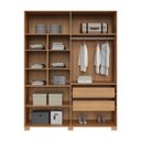 Ver imagem 4 de Roupeiro 180cm 4 Portas Freijó/off White W204
