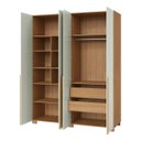Ver imagem 3 de Roupeiro 180cm 4 Portas Freijó/off White W204