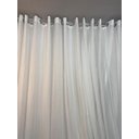 Ver imagem 3 de Cortina no Tecido Voil Suisso Branco com Forro Microfibra Off White - 2,30l X 2,40a