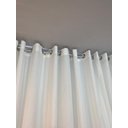 Ver imagem 1 de Cortina no Tecido Voil Suisso Branco com Forro Microfibra Off White - 2,30l X 2,40a