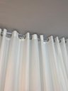 Ver imagem 1 de Cortina no Tecido Voil Suisso Branco com Forro Microfibra Off White - 2,30l X 2,40a