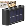 Arandela Solar Luminaria Luz Led Spot 2 Uni Parede Escada Caminho Quintal Jardim Varanda Decoraçao B - 2