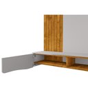 Ver imagem 3 de Painel Suspenso Buzios Sala Tv até 60 Polegadas com 2 Portas Naturale/off White