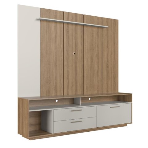 Home Rack e Painel para Tv até 75 Polegadas com Iluminação Led Reims Arenas
