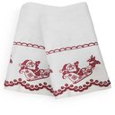 Ver imagem 1 de Kit Lavabo Natal 2 peças Trenó - Marken Fassi Branco/Vermelho