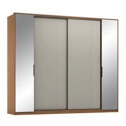 Guarda Roupa Casal Laredo 4 Portas com 2 Espelhos Amendola/nude - Demartez/demóbile - 4 Guarda Roupa Casal Laredo 4 Portas com 2 Espelhos Amendola/nude - Demartez/demóbile - 4