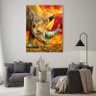 Quadro Decorativo Tela Canvas Animais Elemental Rhino - 100x70 Cm - 2