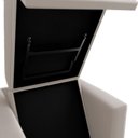 Ver imagem 2 de Poltrona Cama 1 Lugar Mx48 Marissol Suede Bege Reclinável com Estrutura Madeira Loja Sheep