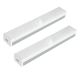 Kit 2 Luminárias Led 5W Barra 50Cm USB Sensor De Presença Movimento Luz de Emergência Closets Armári - 2