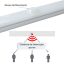 Ver imagem 6 de Kit 2 Luminárias Led 5W Barra 50Cm USB Sensor De Presença Movimento Luz de Emergência Closets Armári