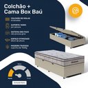 Ver imagem 4 de Cama Box Baú com Colchão Ortobom de Molas Ensacadas Pillow In Pro Vida Solteiro 88cm