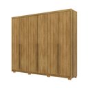 Ver imagem 7 de Guarda-roupa Dubai Majestic 6 Portas 3 Gavetas com Maleiro Interno Nature 100% Mdf - Vila Rica