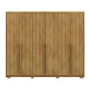 Ver imagem 2 de Guarda-roupa Dubai Majestic 6 Portas 3 Gavetas com Maleiro Interno Nature 100% Mdf - Vila Rica