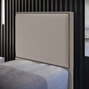 Ver imagem 3 de Cabeceira Box Solteiro Com Tachas 100 cm Vicenza L02 Bouclê Bege - Lyam Decor