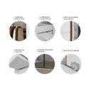 Ver imagem 5 de Guarda Roupa C/ 2 Portas de Correr Reflecta e Led 100% Mdf Cor:olmo