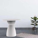 Ver imagem 4 de Mesa Lateral Apoio Rad Im In Redonda Polipropileno 60cm Branco
