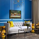 Ver imagem 2 de Quadro Decorativo Canvas Premium Santa Ceia Apóstolos Jesus Cristo Gg