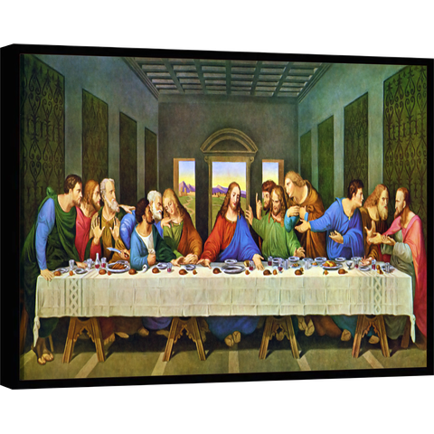 Quadro Decorativo Canvas Premium Santa Ceia Apóstolos Jesus Cristo Gg