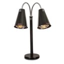 Ver imagem 2 de Luminária Aquecedora Double Spot Black 220v - Glasart