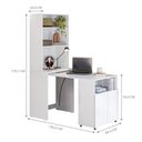 Ver imagem 6 de Mesa com Estante para Quarto Pequim Branco