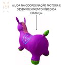 Ver imagem 5 de Upa Upa Cavalinho Brinquedo Pula Pula Musical Inmetro Roxo