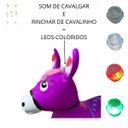 Ver imagem 3 de Upa Upa Cavalinho Brinquedo Pula Pula Musical Inmetro Roxo