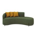 Ver imagem 1 de Sofá 2 Lugares Orgânico 220cm Morgan Pé Ferro Preto Napoli Verde/amarelo D03 - D'rossi