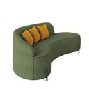 Ver imagem 3 de Sofá 2 Lugares Orgânico 220cm Morgan Pé Ferro Preto Napoli Verde/amarelo D03 - D'rossi