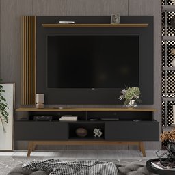 Rack com Painel Ripado para Tv até 70 Polegadas 2 Gavetas Grécia 180cm - 8