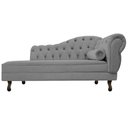 Ver imagem 6 de Kit Diva Recamier Juliana 160cm Lado Esquerdo e 02 Poltronas Classic Suede Cinza - Amarena Móveis