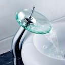 Ver imagem 1 de Torneira Monocomando Alta Banheiro Cascata Vidro Lorben