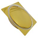 Ver imagem 2 de Ralo Click Banheiro Inteligente Inox Quadrado 10x10 Dourado