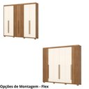Ver imagem 3 de Roupeiro Norton 6 Portas 4 Gavetas sem Espelho Henn