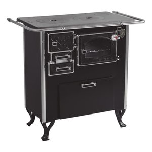 Fogão a Lenha C Forninho C Caixa Dir Preto Fornos Pinhal N2