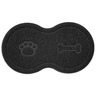 Tapete Pet Comedouro Vinílico Cão 46x26cm Preto Uzoo - 1