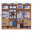 Ver imagem 3 de Guarda-roupa Casal Mdf 08 Portas Império Ripado