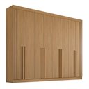 Ver imagem 1 de Guarda-roupa Casal Mdf 08 Portas Império Ripado