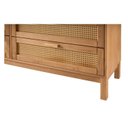 Ver imagem 4 de Cômoda de Luxo Madeira Maciça com 6 Gavetas, Rattan e Cera Natural com Toque Acetinado – Acapulco Marrom