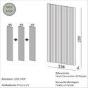 Ver imagem 3 de Painel Ripado em Placa 134cm x 250cm Dalla Costa MDF Marrom/Freijó Madeirado
