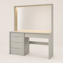 Ver imagem 2 de Camarim Espelho com LED e Tomada MDF Glow -Belaris Móveis:Off White