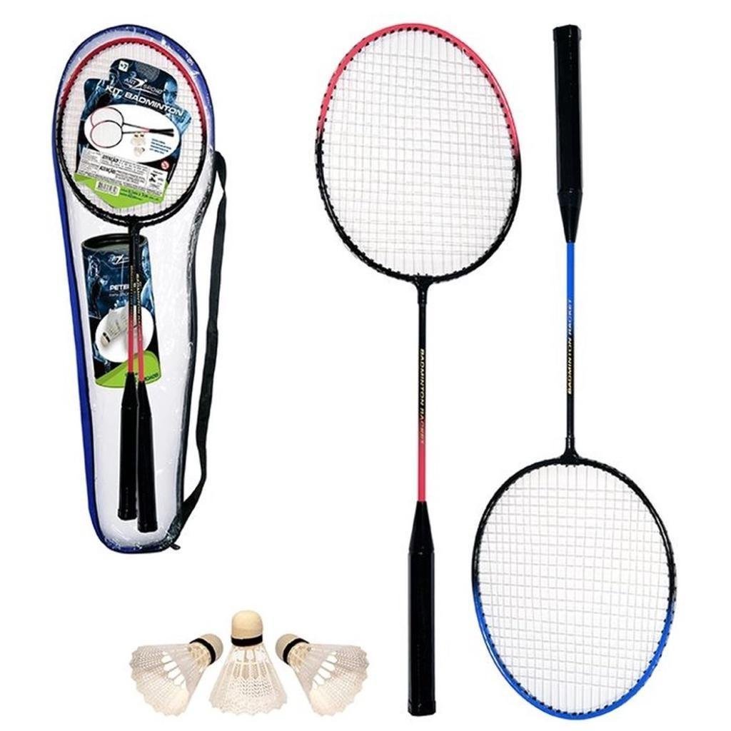 Kit Raquetes Badminton Completo Bolas Petecas Bolsa - 1