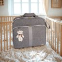 Ver imagem 1 de Mala Maternidade de Bebê Faixa Luxo - Amor:cinza